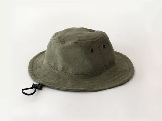 Dog Bucket Hat Olive Drab Canvas