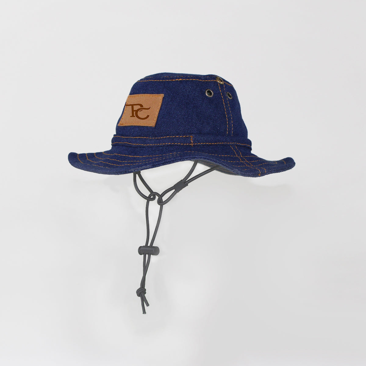 "Branded" Denim Bucket Hat