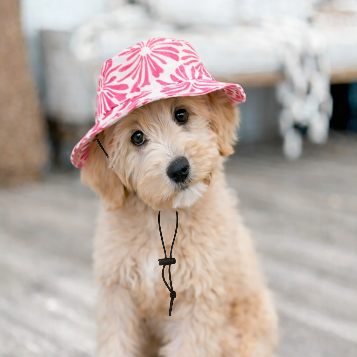 Pink Palm Bucket Hat