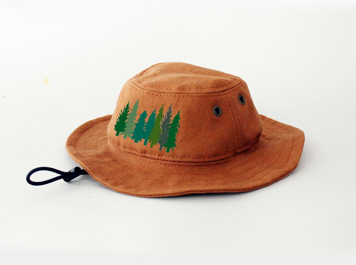 Dog Bucket Hat British Khaki Canvas