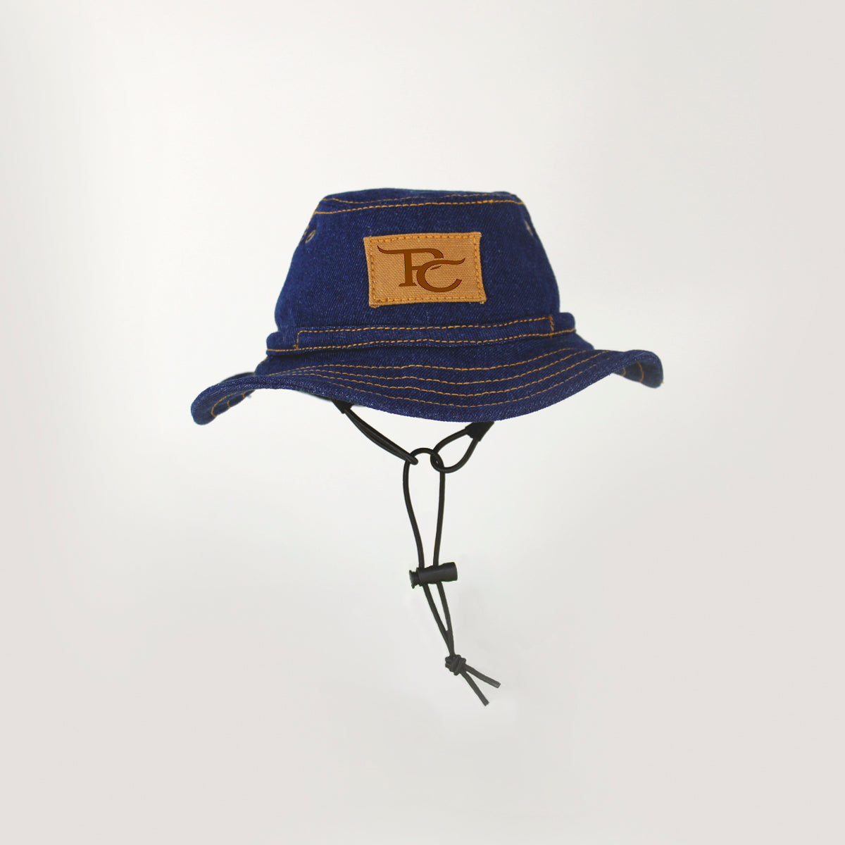 "Branded" Denim Bucket Hat