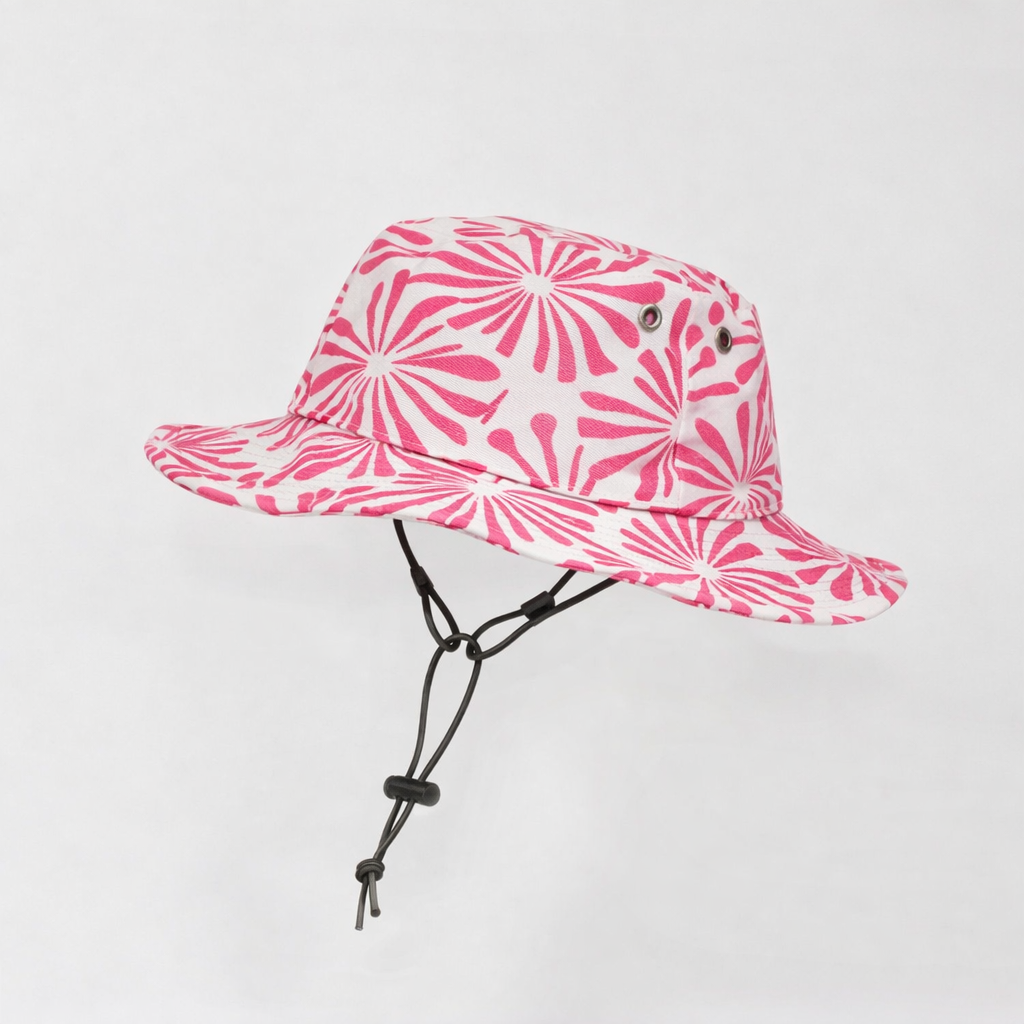 Pink Palm Bucket Hat
