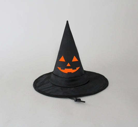Trick-or-Treat Pumpkin Dog Witch Hat